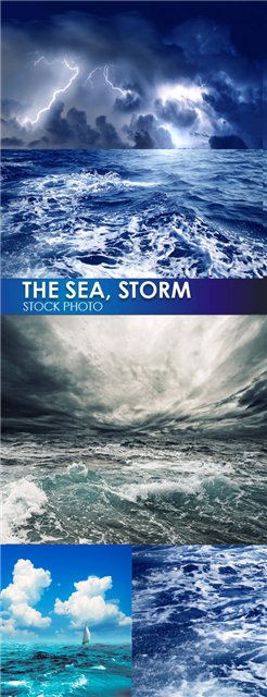 The sea, storm -  