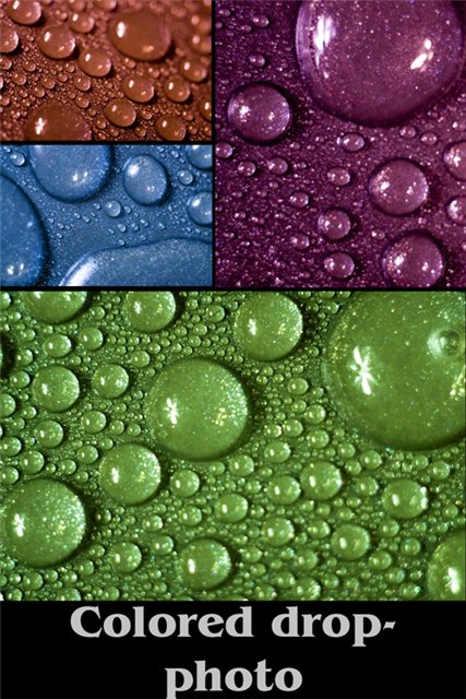 Colored drops -     