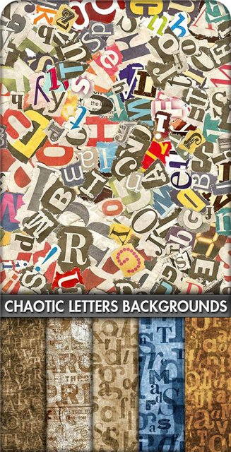 Chaotic Letters Backgrounds.