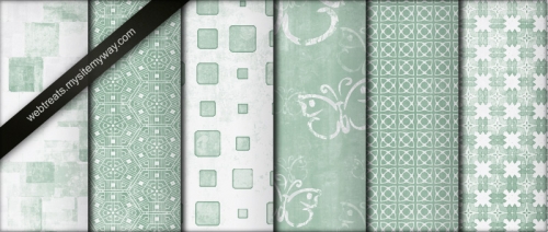 Cool Minty Green Tileable Grunge Patterns Part #2 -  - 