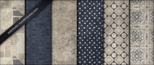 White Washed Blue and Beige Grunge Patterns Part 2 - -    