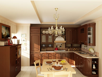 3D Kitchen Interior 3 - 3D  