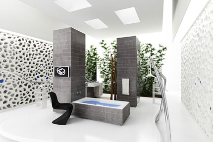3D bathroom interior 2 - 3D   