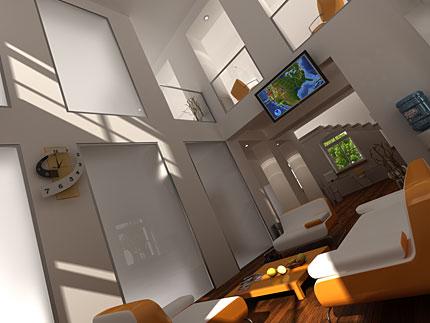 3D living room interior 3 - 3D   