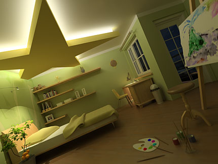 3D Child room interior - 3D   