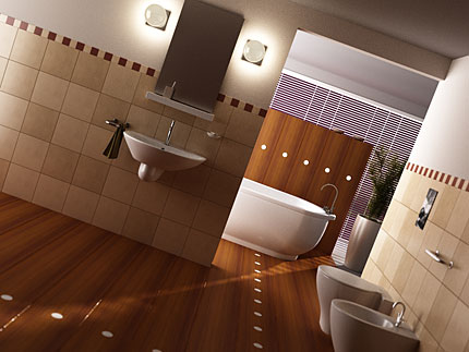 3D bathroom interior 5 - 3D   