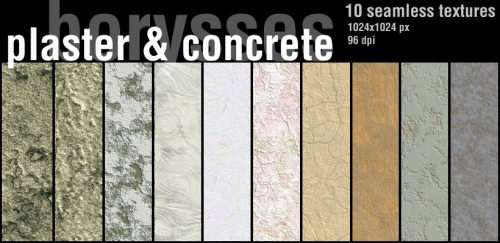 Plaster and concrete -     