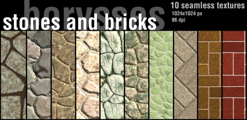 Stones and bricks -      