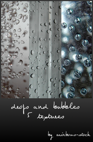 drops and bubbles textures -   