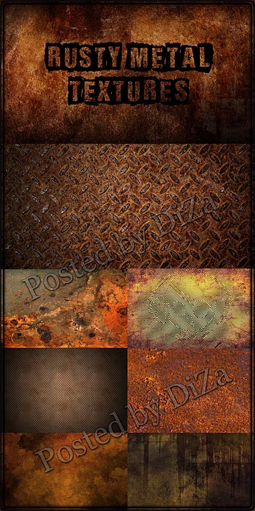 Rusty metal textures - 3