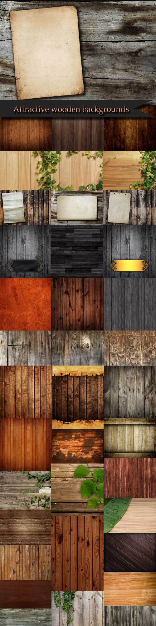 Attractive wooden backgrounds