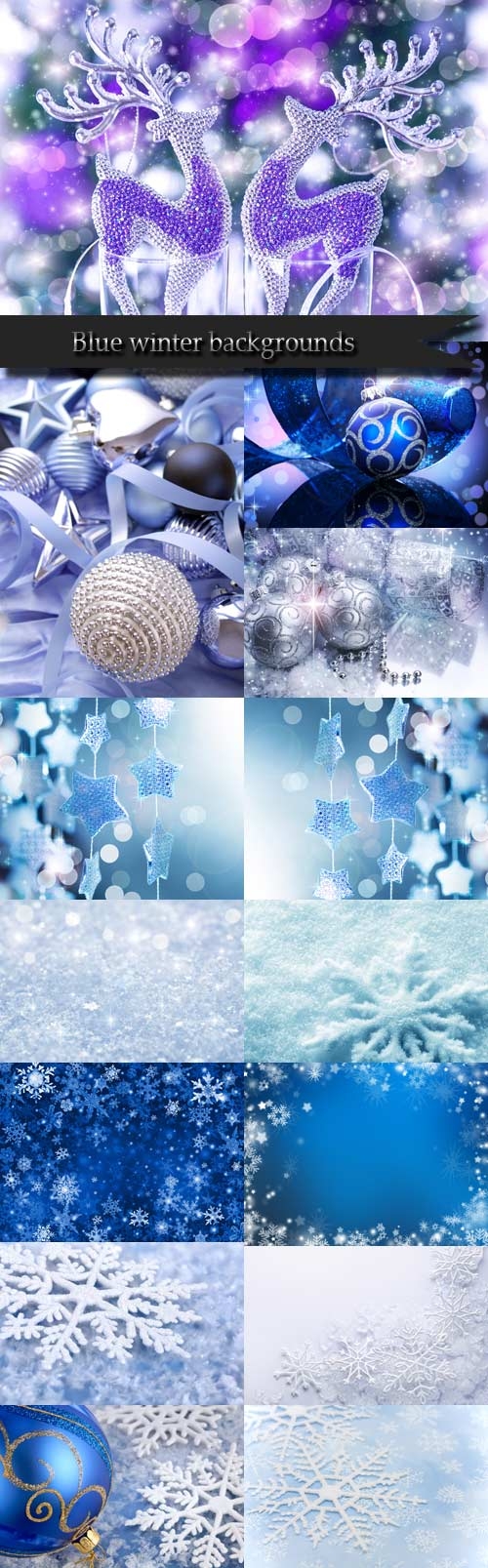 Blue winter backgrounds