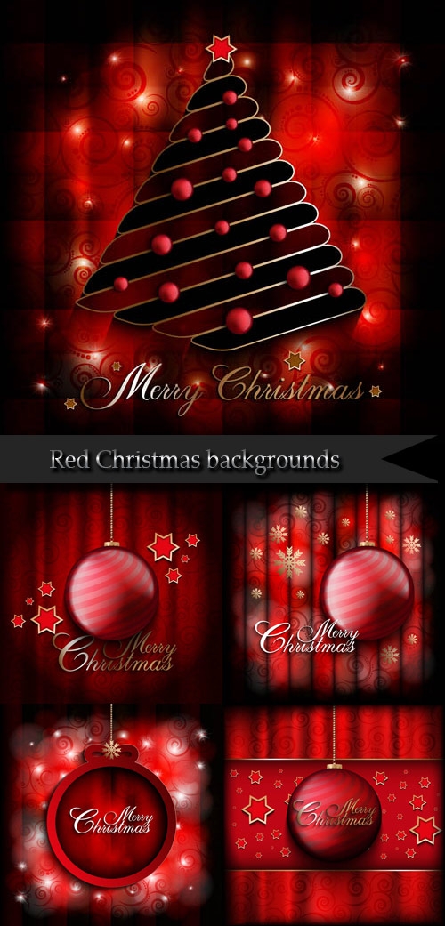 Red Christmas backgrounds