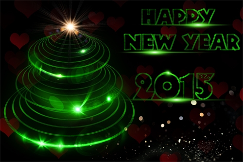 Happy New Year 2015 PSD source