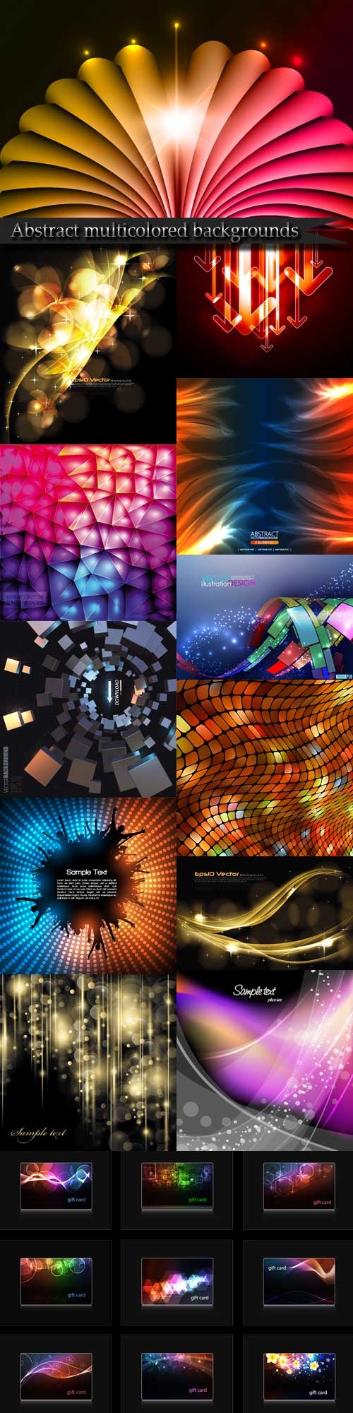 Abstract multicolored backgrounds