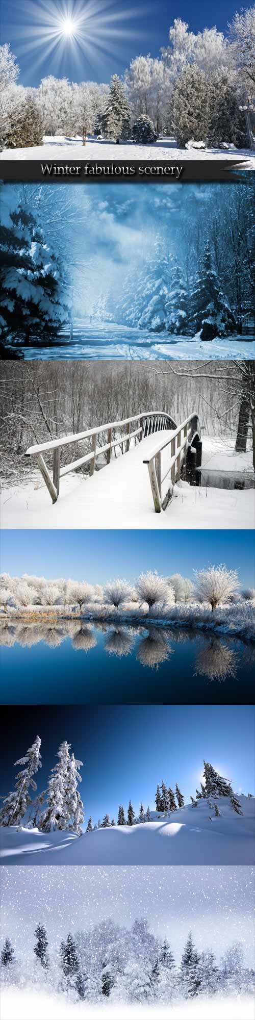 Winter fabulous scenery