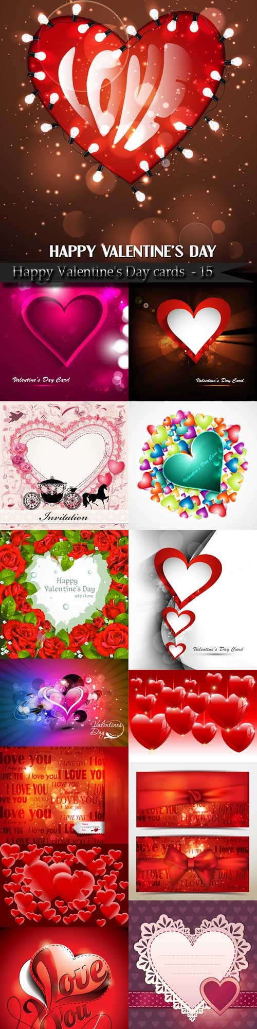 Happy Valentine's Day cards and backgrounds - 15