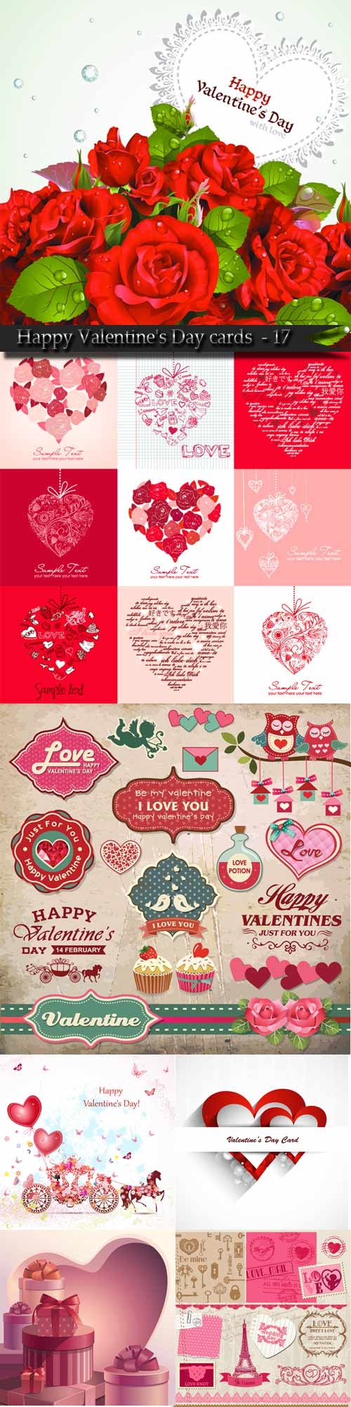 Happy Valentine's Day cards and backgrounds - 17