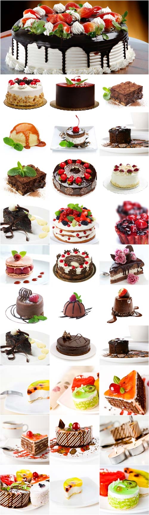 Sweet dessert - cakes and pies