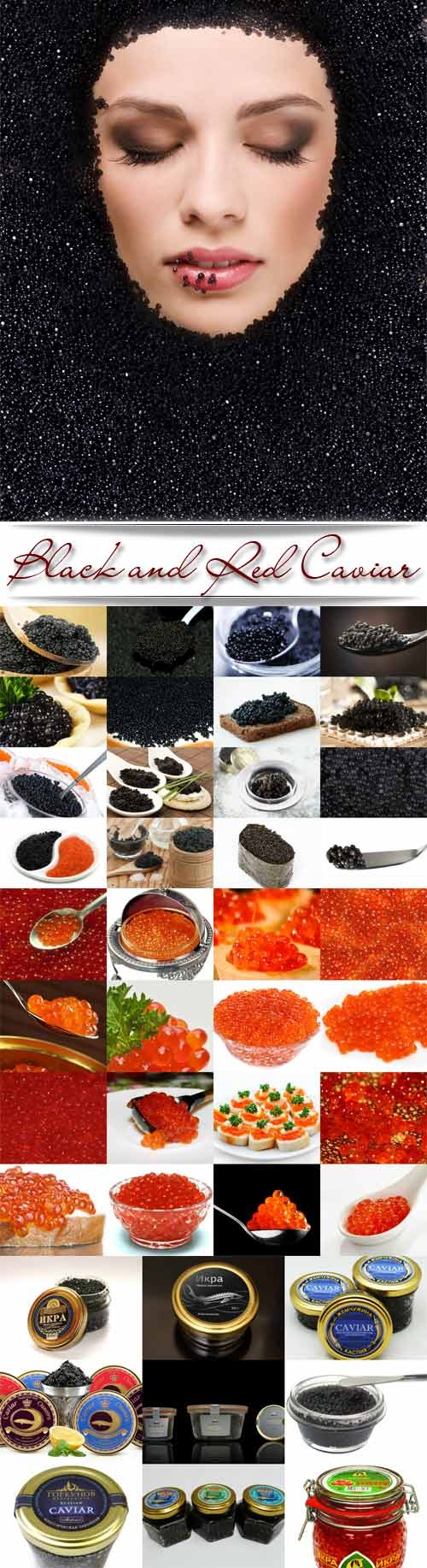 Black and Red Caviar raster graphics