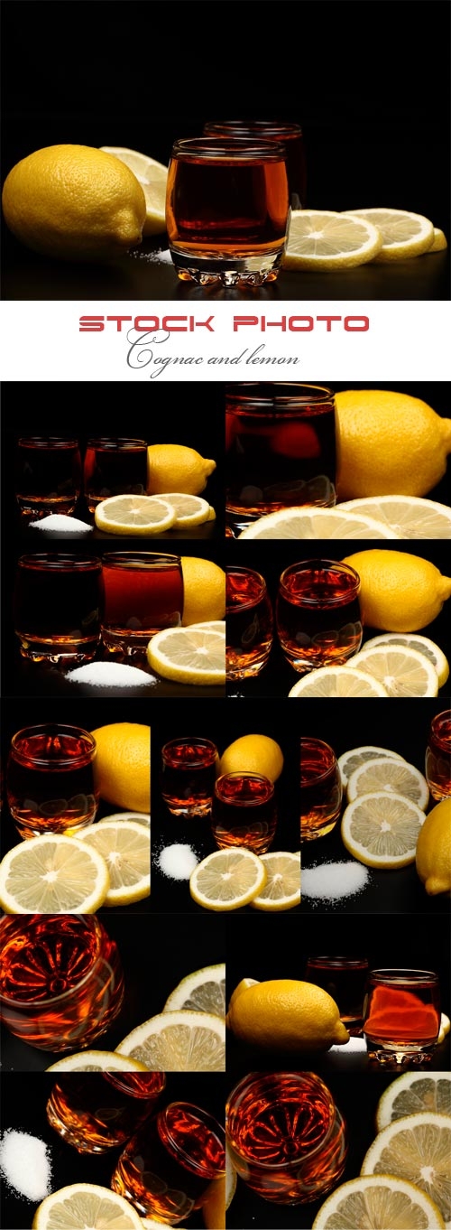 Cognac and lemon