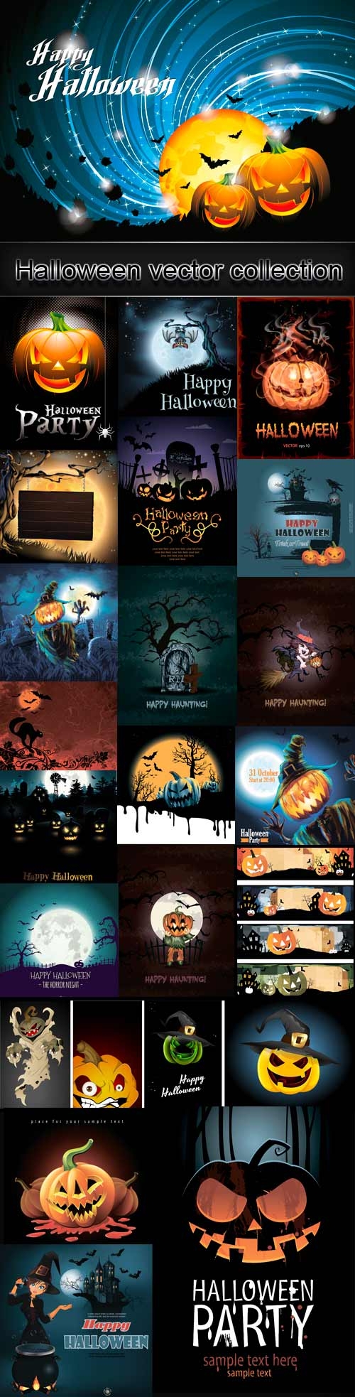 Halloween vector collection