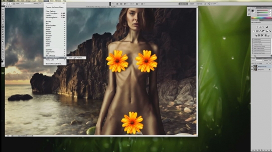   photoshop Collage Nude