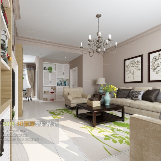 Modern Style LivingRoom 3D66 Interior 2015 Vol 1-5: 3D  