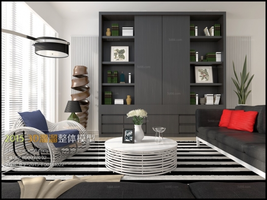 Modern Style LivingRoom 3D66 Interior 2015 Vol 1-5: 3D  