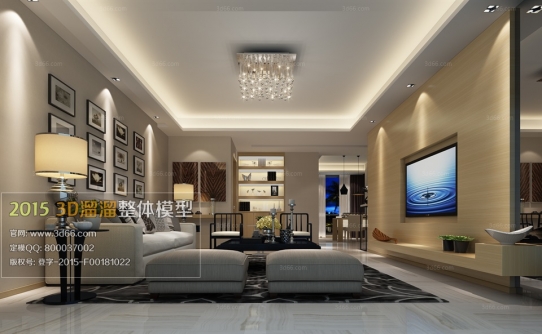 Modern Style LivingRoom 3D66 Interior 2015 Vol 1-5: 3D  