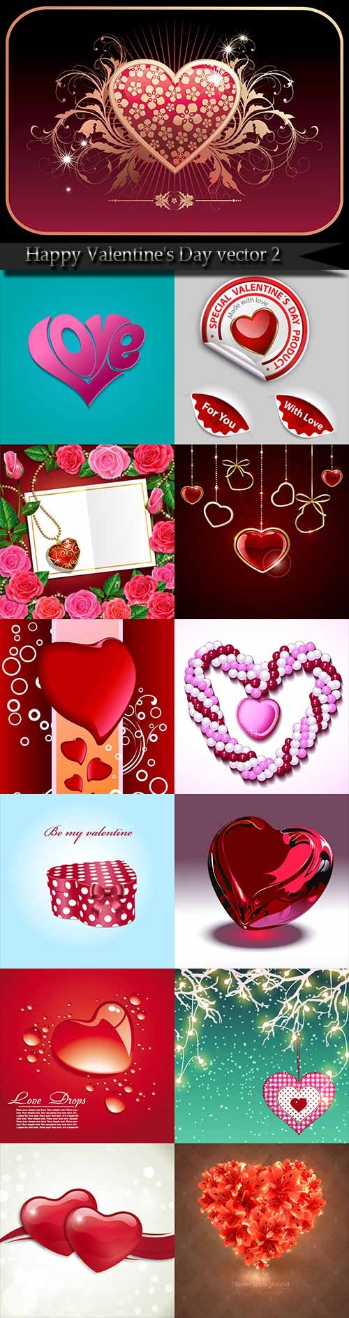 Happy Valentine's Day vector 2