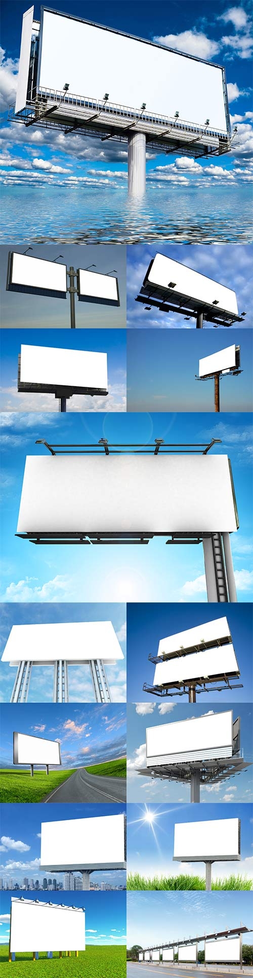 Advertising Board on background of sky