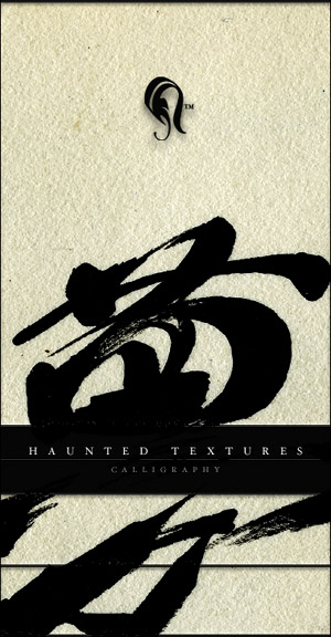 haunted textures - calligraphy - 