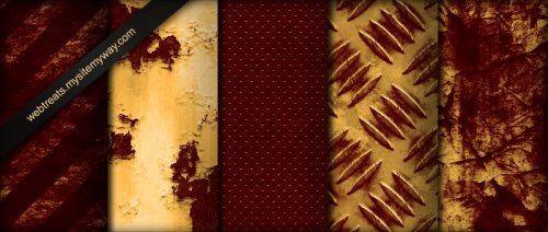 Deep Rusted Red Industrial Seamless Textures  Part 2 /     