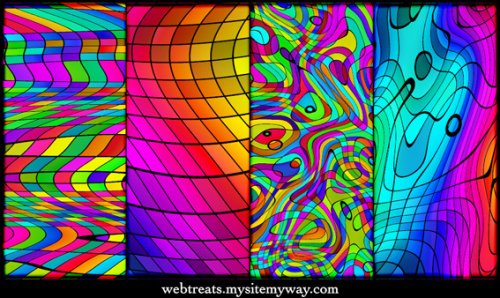 Seamless Chromatic Rainbow Patterns -   