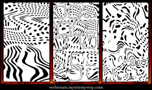 Abstract Warped Dots Seamless Patterns -   - 