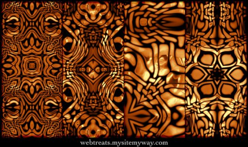 Molten Metal Kaleidoscope Patterns -   