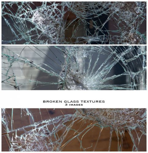 Broken Glass Textures - ,  