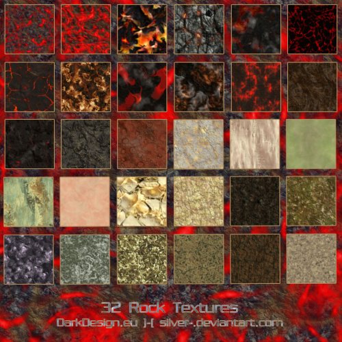 32 rock textures -  , 