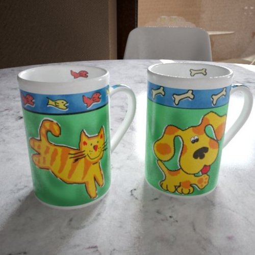 3D Cat n Dog cups- чашки с рисунком