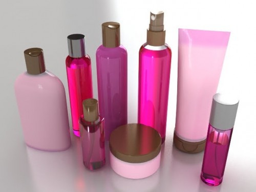 3D Models cosmetic bottles - косметические баночки